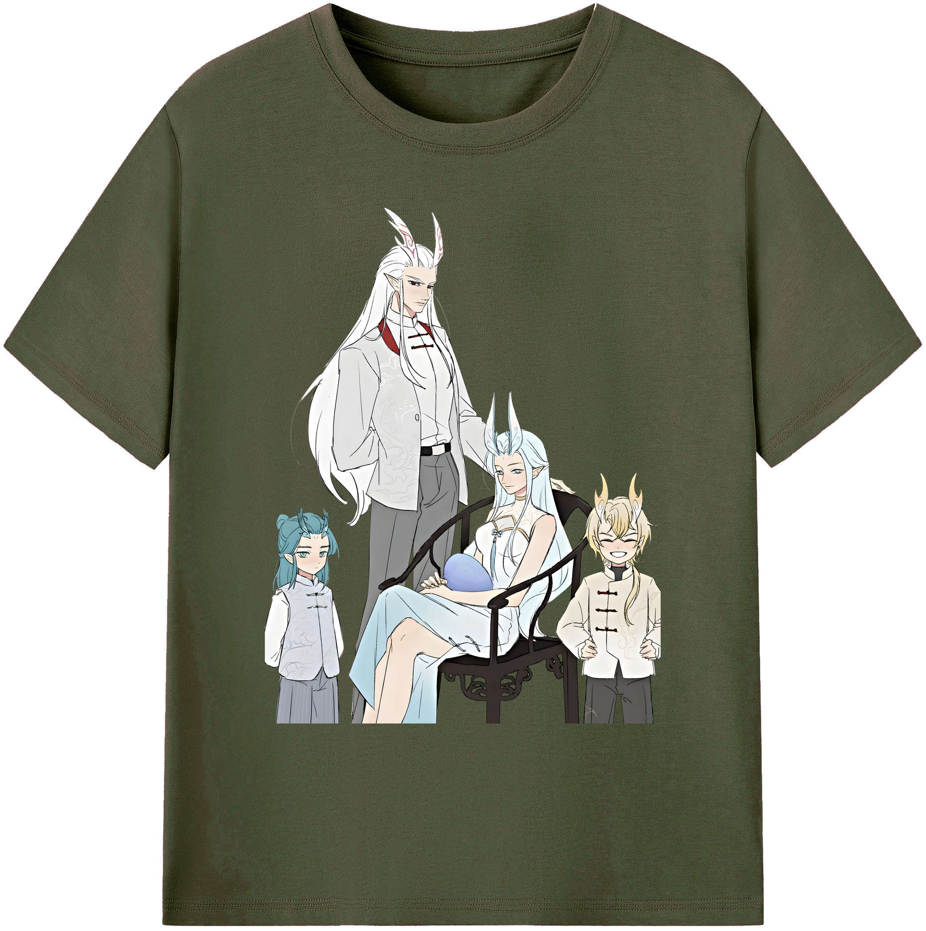 （画像用） Ne Zha 2 ナタ 魔童の大暴れ 綿100％ メンズ半袖Tシャツ｜肌触りやわらか＆通気性